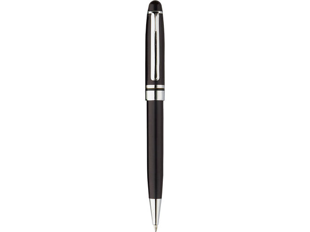 Ручка шариковая Ливорно черный металлик, фото 2
