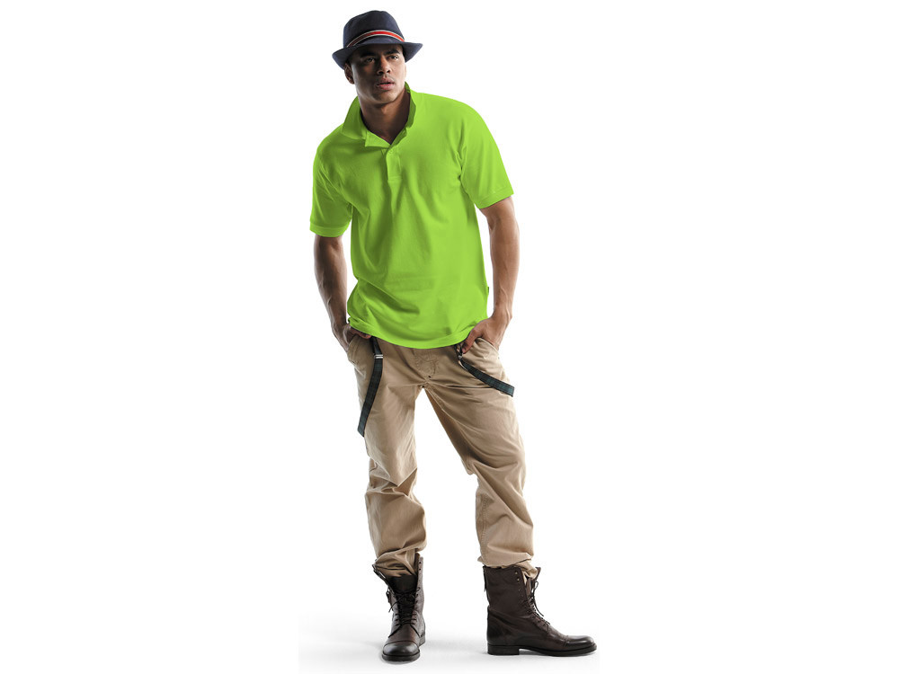 Рубашка поло Forehand мужская, зеленое яблоко - фото 3 - id-p72054366