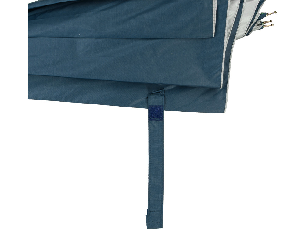 Зонт-трость полуавтомат Майорка, синий/серебристый - фото 3 - id-p72054544