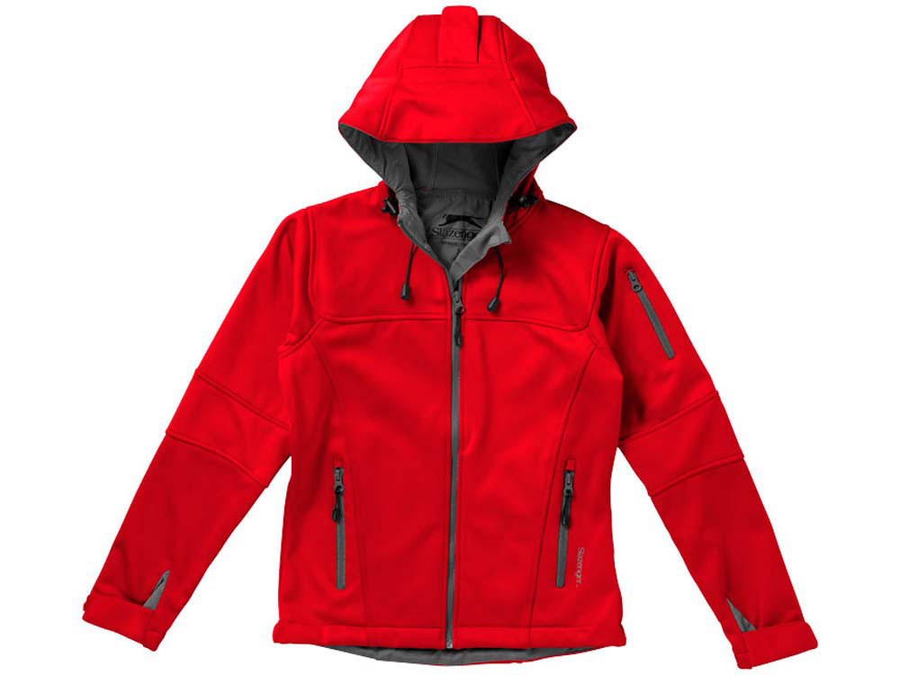 Куртка софтшел Match женская, красный/серый - фото 5