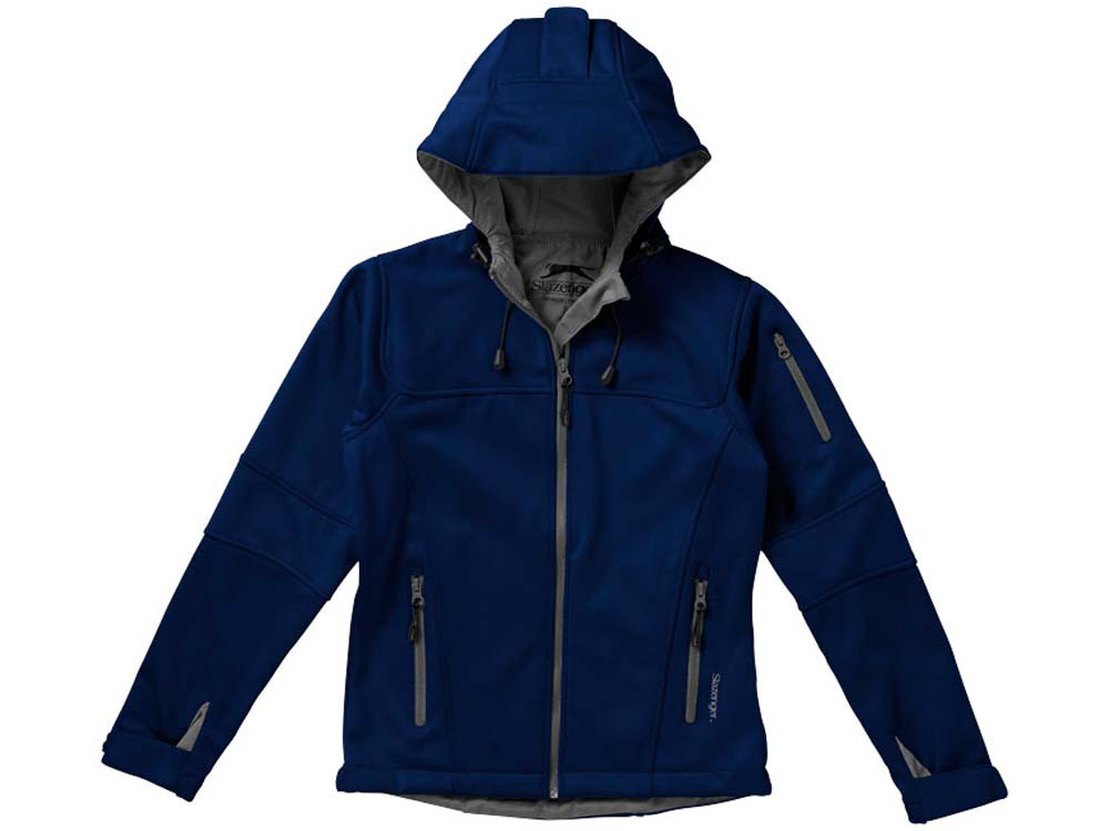 Куртка софтшел Match женская, темно-синий/серый - фото 5 - id-p72054565