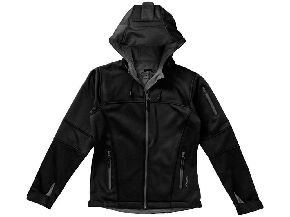 Куртка софтшел Match женская, черный/серый - фото 6