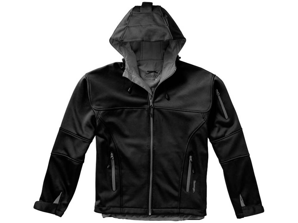 Куртка софтшел Match мужская, черный/серый - фото 6 - id-p72054602