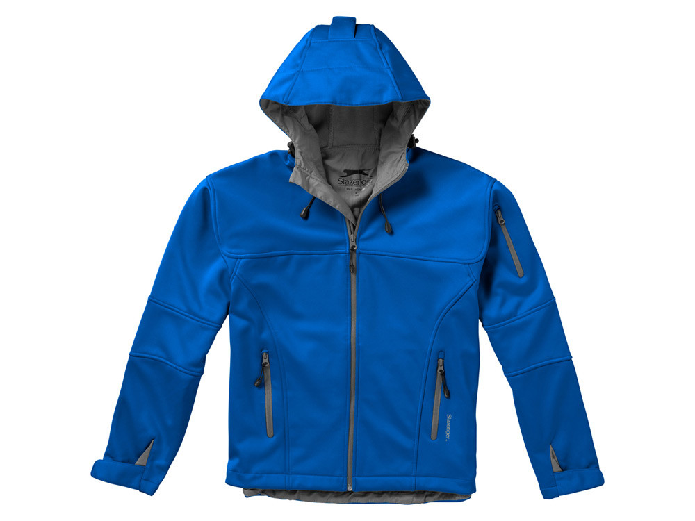 Куртка софтшел Match мужская, небесно-синий/серый - фото 3 - id-p72054607