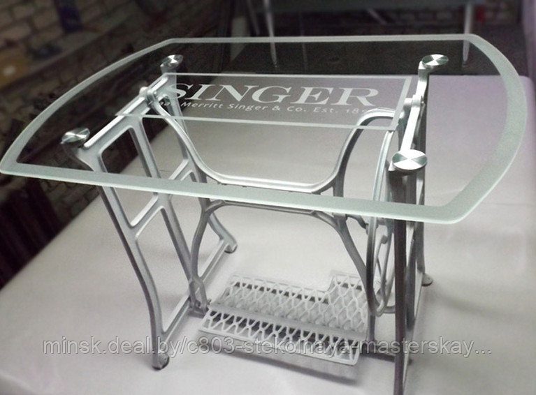 Швейная машинка "Зингер", стеклянные столы под заказ - фото 3 - id-p3920200