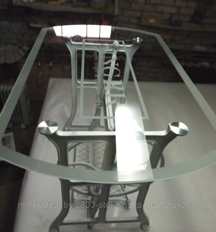 Швейная машинка "Зингер", стеклянные столы под заказ - фото 5 - id-p3920200