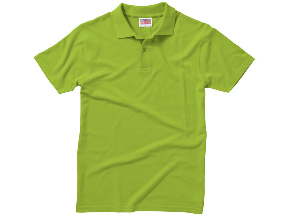 Рубашка поло First мужская, зеленое яблоко - фото 3 - id-p72056068