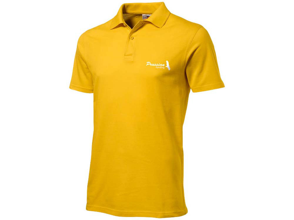 Рубашка поло First мужская, золотисто-желтый - фото 6 - id-p72056111