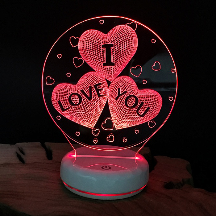 3D светильник I Love You
