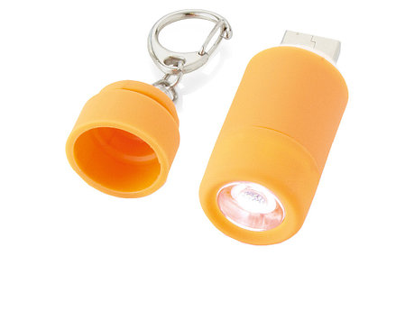 Мини-фонарь Avior с зарядкой от USB, оранжевый, фото 2