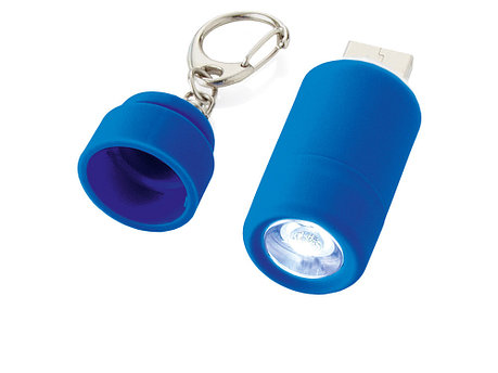 Мини-фонарь Avior с зарядкой от USB, синий, фото 2