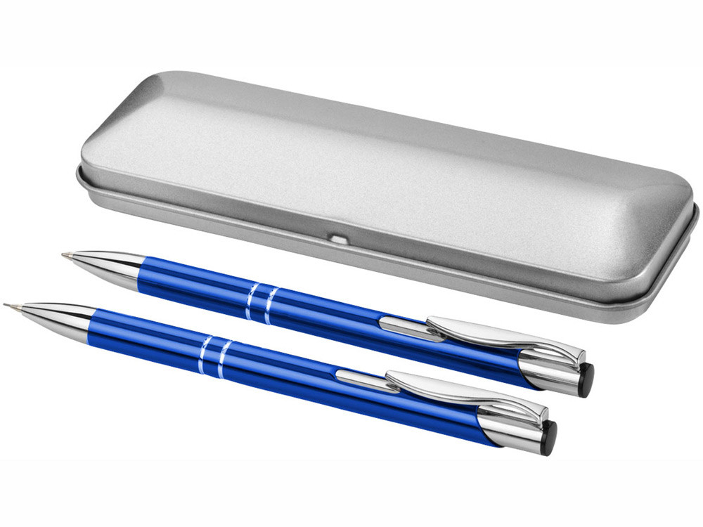 Набор Dublin: ручка шариковая, карандаш механический, ярко-синий - фото 1 - id-p72066744
