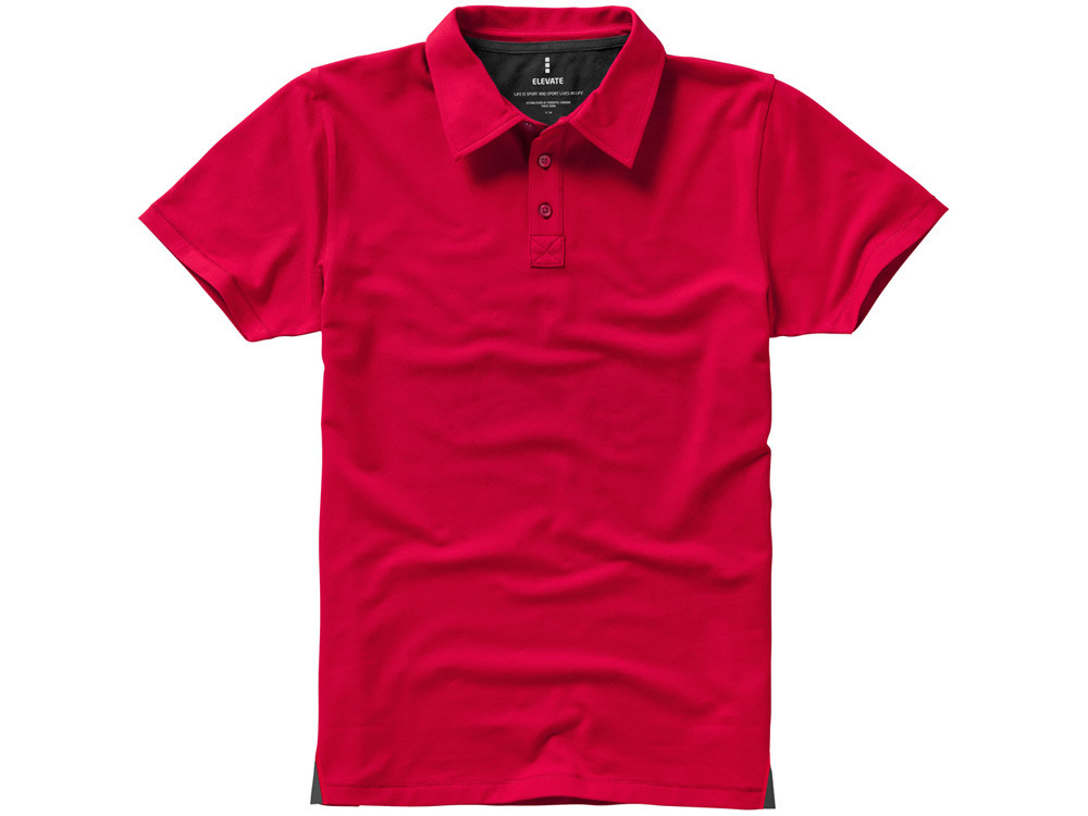 Рубашка поло Markham мужская, красный/антрацит - фото 3 - id-p72070228