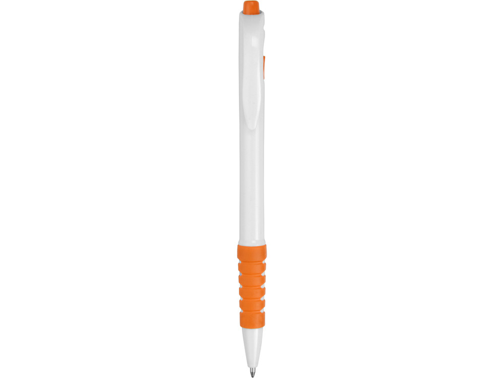 Ручка шариковая Фиджи, белый/оранжевый - фото 2 - id-p72073541