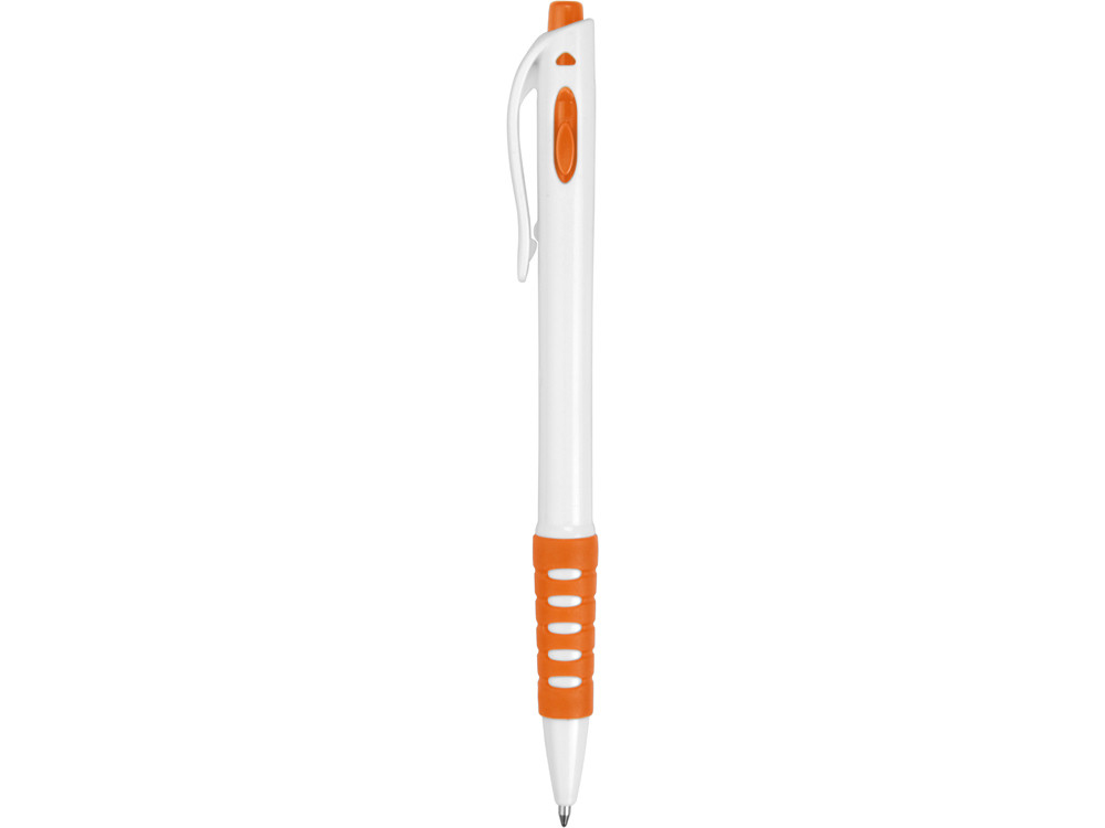 Ручка шариковая Фиджи, белый/оранжевый - фото 3 - id-p72073541