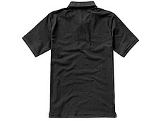 Calgary мужская футболка-поло с коротким рукавом, антрацит, фото 2