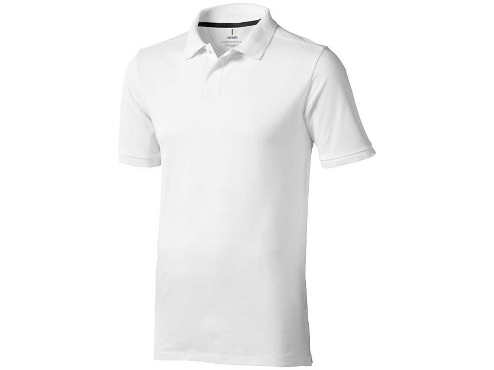 Calgary мужская футболка-поло с коротким рукавом, белый - фото 1 - id-p72075050
