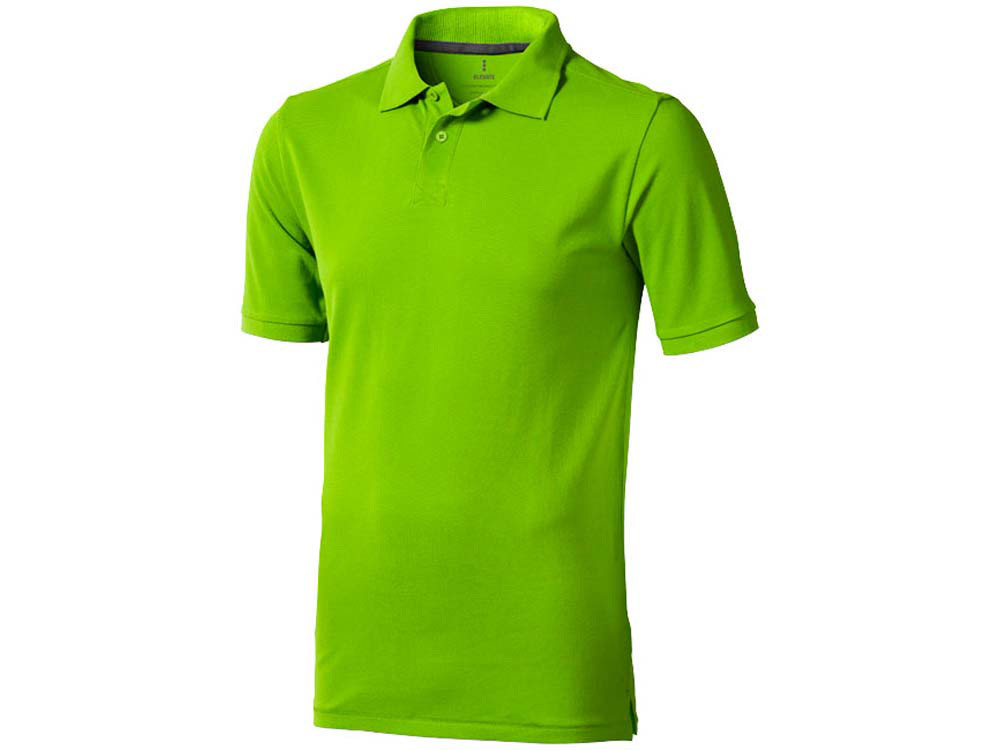 Calgary мужская футболка-поло с коротким рукавом, зеленое яблоко - фото 1 - id-p72075066