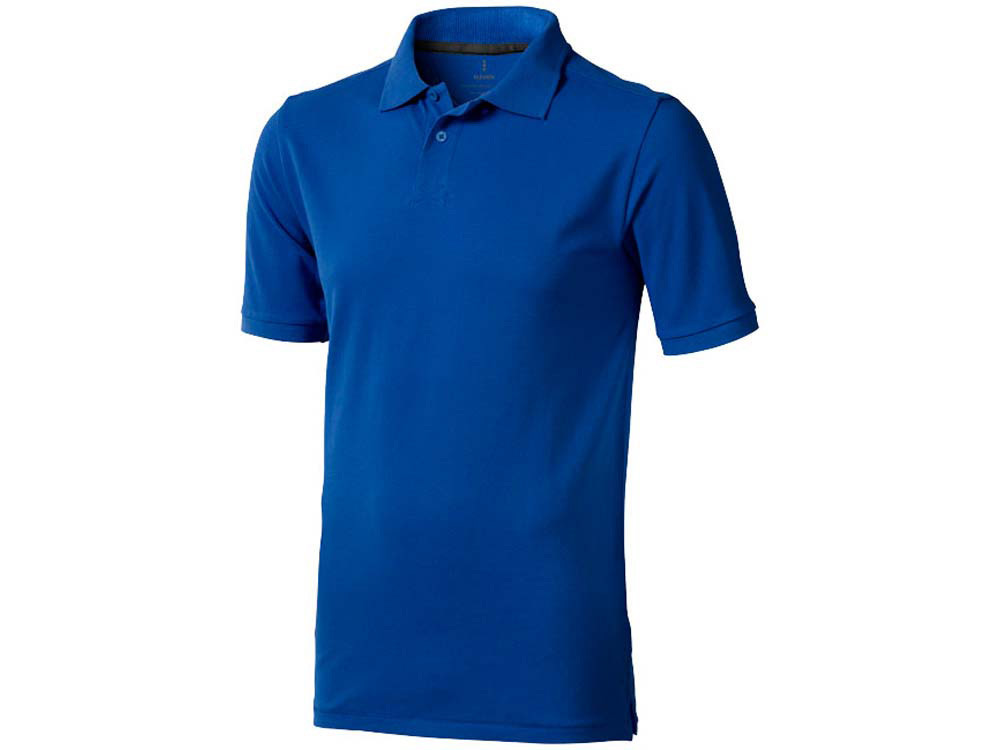 Calgary мужская футболка-поло с коротким рукавом, синий - фото 1 - id-p72075097