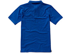 Calgary мужская футболка-поло с коротким рукавом, синий, фото 2