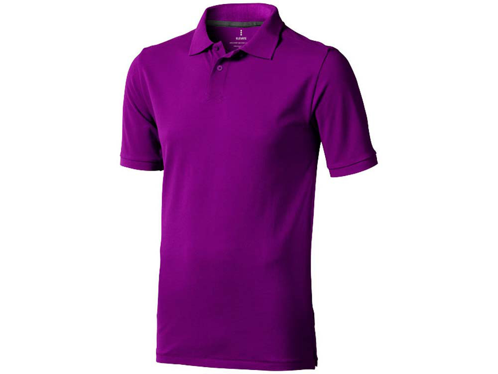 Calgary мужская футболка-поло с коротким рукавом, темно-фиолетовый - фото 1 - id-p72075108