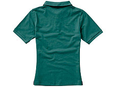 Calgary женская футболка-поло с коротким рукавом, изумрудный, фото 2