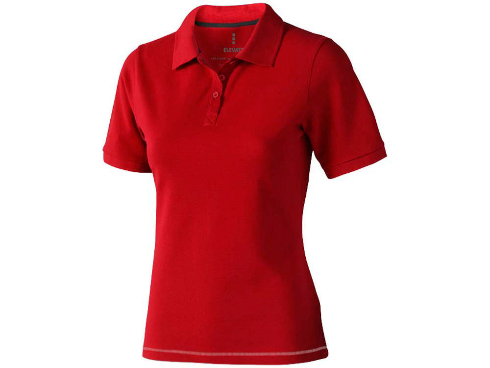 Calgary женская футболка-поло с коротким рукавом, красный - фото 1 - id-p72075496
