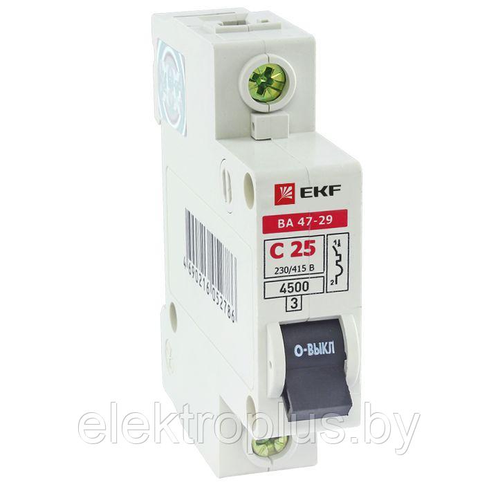 Выключатель автоматический ВА 47-29 4,5kA 1P (C) EKF Basic - фото 1 - id-p72196289
