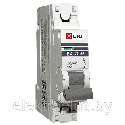 Автоматический выключатель ВА 47-63 6kA 1P (B) EKF PROxima 63A, фото 2