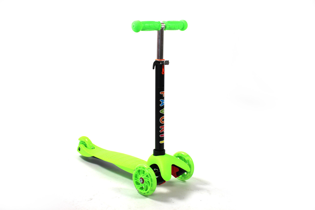 САМОКАТ MINI SCOOTER РОЗОВЫЙ (светящееся колесо, регулируемая ручка) 4105 - фото 8 - id-p72165800