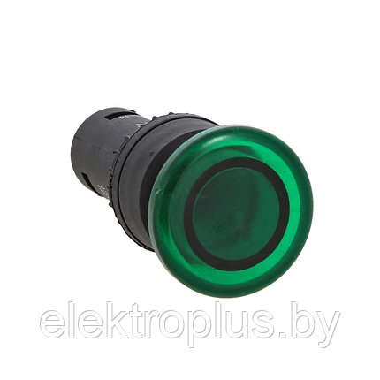 Кнопка "Гриб" с подсветкой SW2C-MD (NO) 24В зеленая IP54 EKF PROxima, фото 2