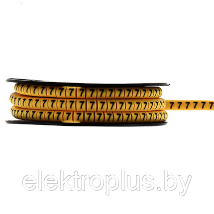 Маркер-кабельный 6,0кв.мм "7" (500шт.) (ЕС-3) EKF PROxima, фото 2
