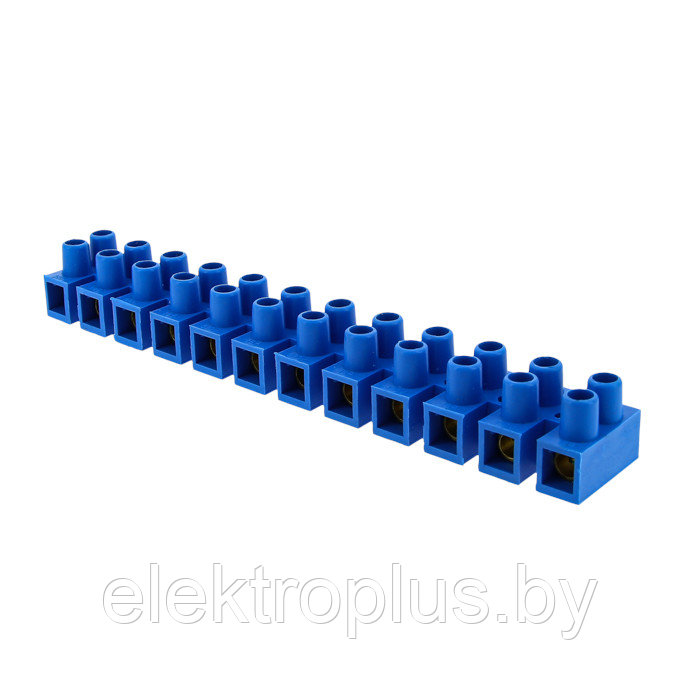 Колодка клеммная (4мм.) 3А полистирол синяя (10шт.) EKF PROxima - фото 1 - id-p72163812
