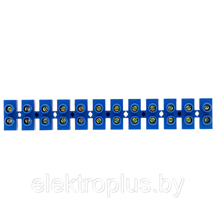 Колодка клеммная (4мм.) 3А полистирол синяя (10шт.) EKF PROxima - фото 3 - id-p72163812