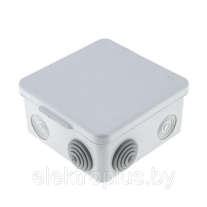 Коробка распаячная КМР-030-031 с крышкой (85х85х50) 7 вводов IP54 EKF PROxima