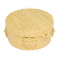 Коробка распаячная КМР-040-039 с крышкой (85х40) IP54, 4 мембранных ввода светлое дерево EKF PROxima