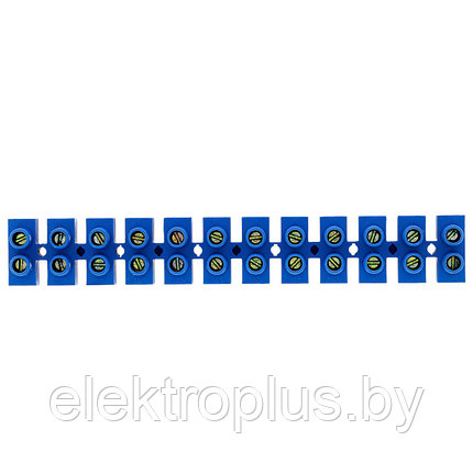 Колодка клеммная (40мм.) 100А полистирол синяя (10шт.) EKF PROxima, фото 2