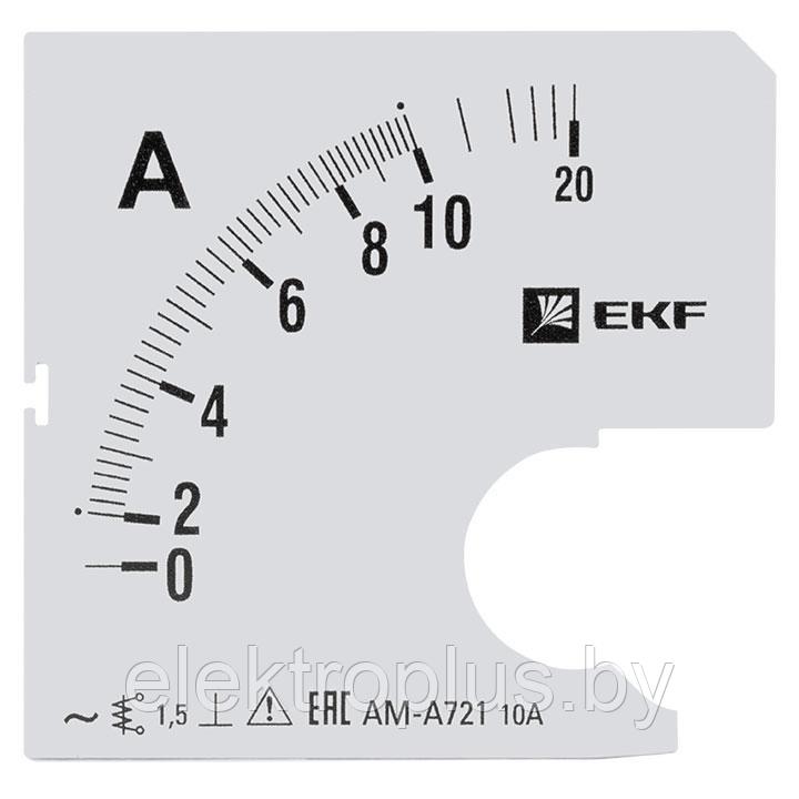 Шкала сменная для амперметра EKF PROxima