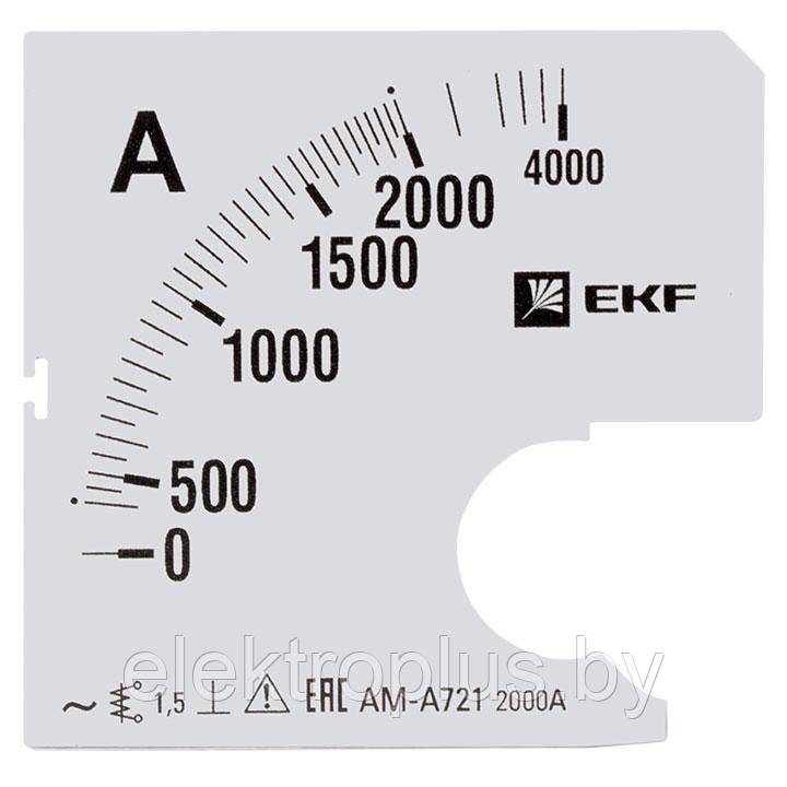 Шкала сменная для A721 2000/5А-1,5 EKF PROxima
