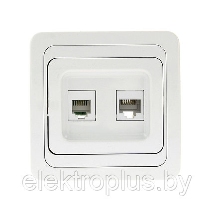 Розетка RJ-45+Phone Лондон EKF PROxima, фото 2