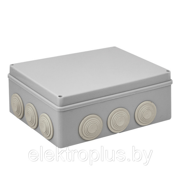 Коробка распаячная КМР-050-043 пылевлагозащитная, 12 мембранных вводов, уплотнительный шнур (240х190х90) EKF - фото 1 - id-p72165034