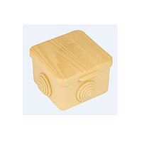 Коробка распаячная КМР-030-036 пылевлагозащитная, 4 мембранных ввода (65х65х45) светлое дерево EKF PROxima