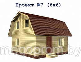 Каркасно щитовой дома 7 (6х6)