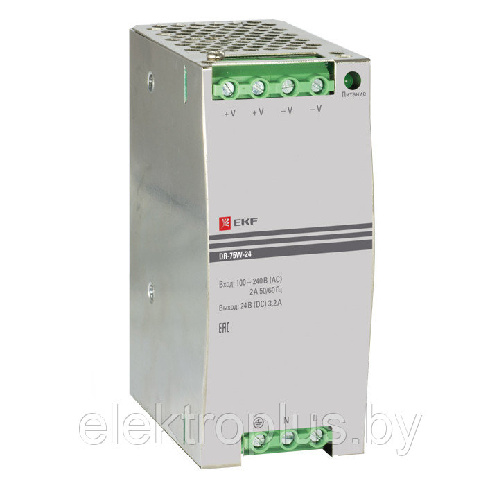 Блок питания 24В DR-75W-24 EKF PROxima 120W