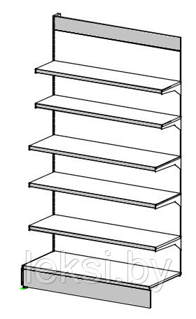 Стеллаж пристенный 2200х1250х500 п6 - фото 2 - id-p72193433