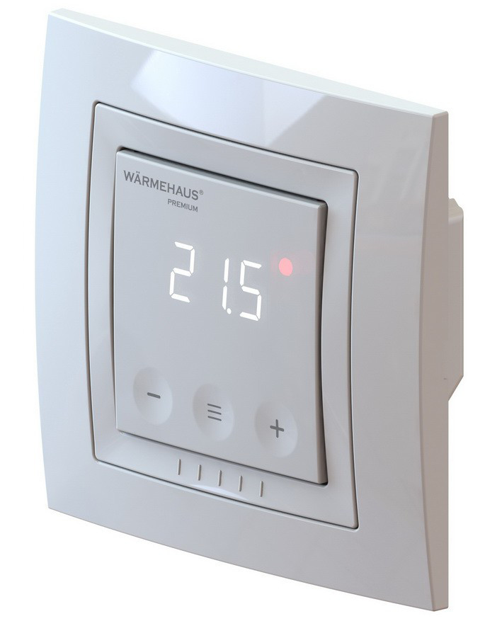Терморегулятор теплого пола WarmeHaus WH900 Digital New, белый/ слоновая кость - фото 2 - id-p72194051