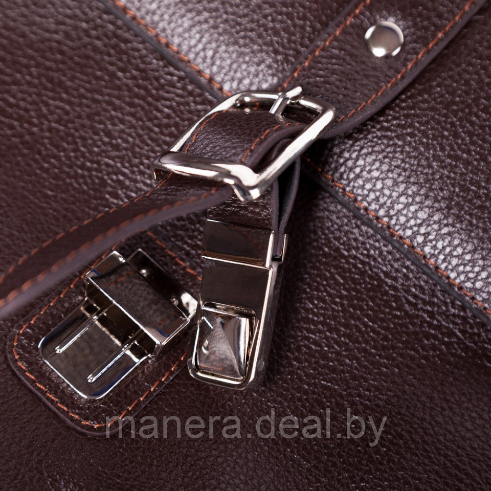 Портфель деловой кожаный 178, коричневый - фото 2 - id-p1774976