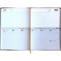 Ежедневник-еженедельник, 2 в 1 AVENUE, 165*235 формат А5 (Lediberg), 2016, серый, синий