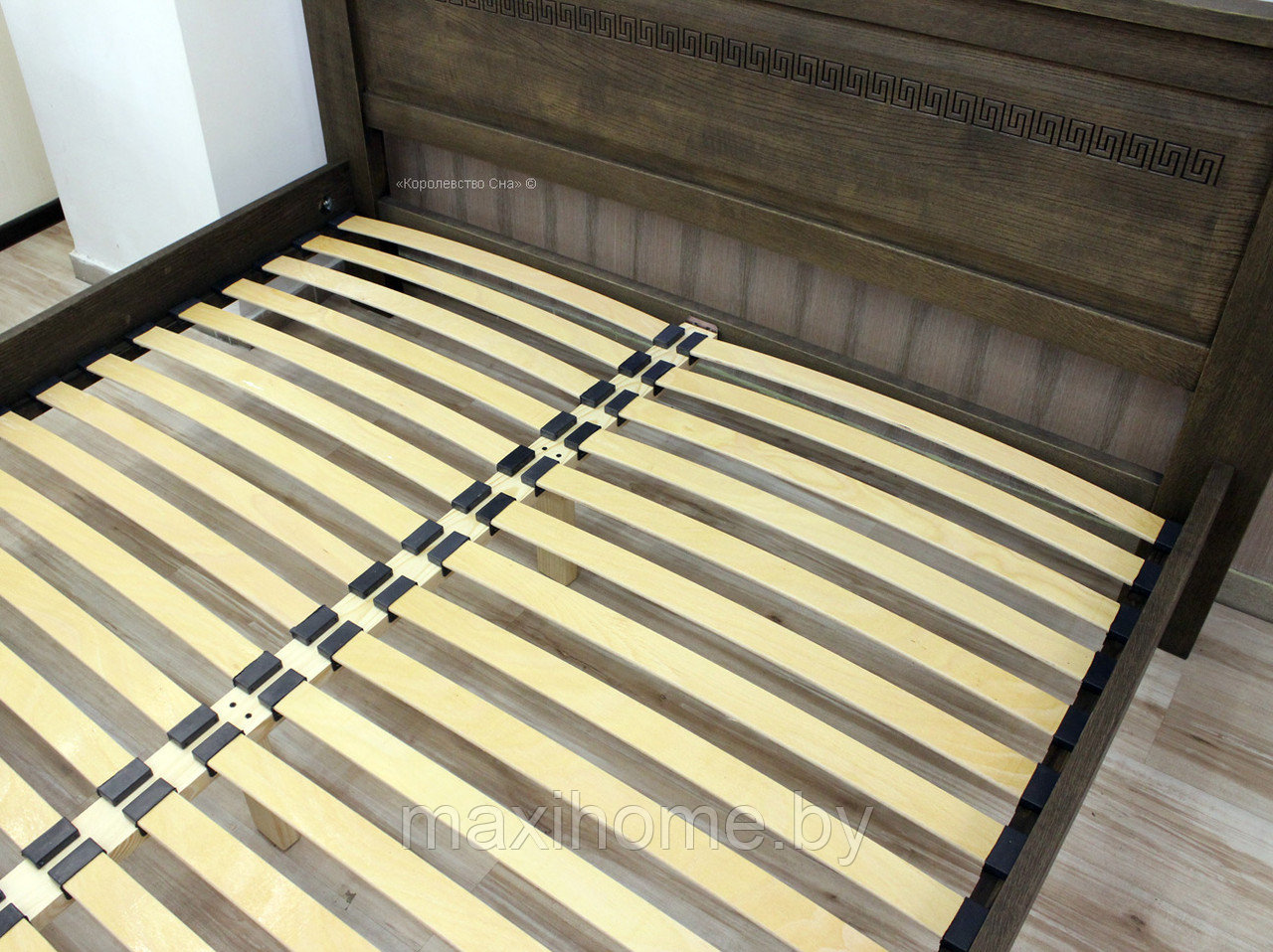 Кровать из массива сосны «Элит-Нью» 160*200, цвет венге - фото 6 - id-p72205113