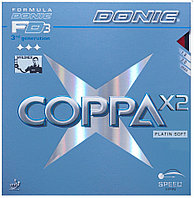 Накладка д/ракетки н/т DONIC Coppa X2 Platin soft, Красный, MAX